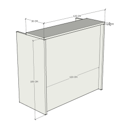 Mostrador OLMO laminado